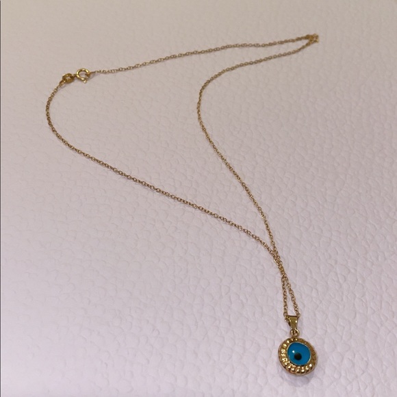 Sterling Silver Evil Eye Necklace - Picture 2 of 4